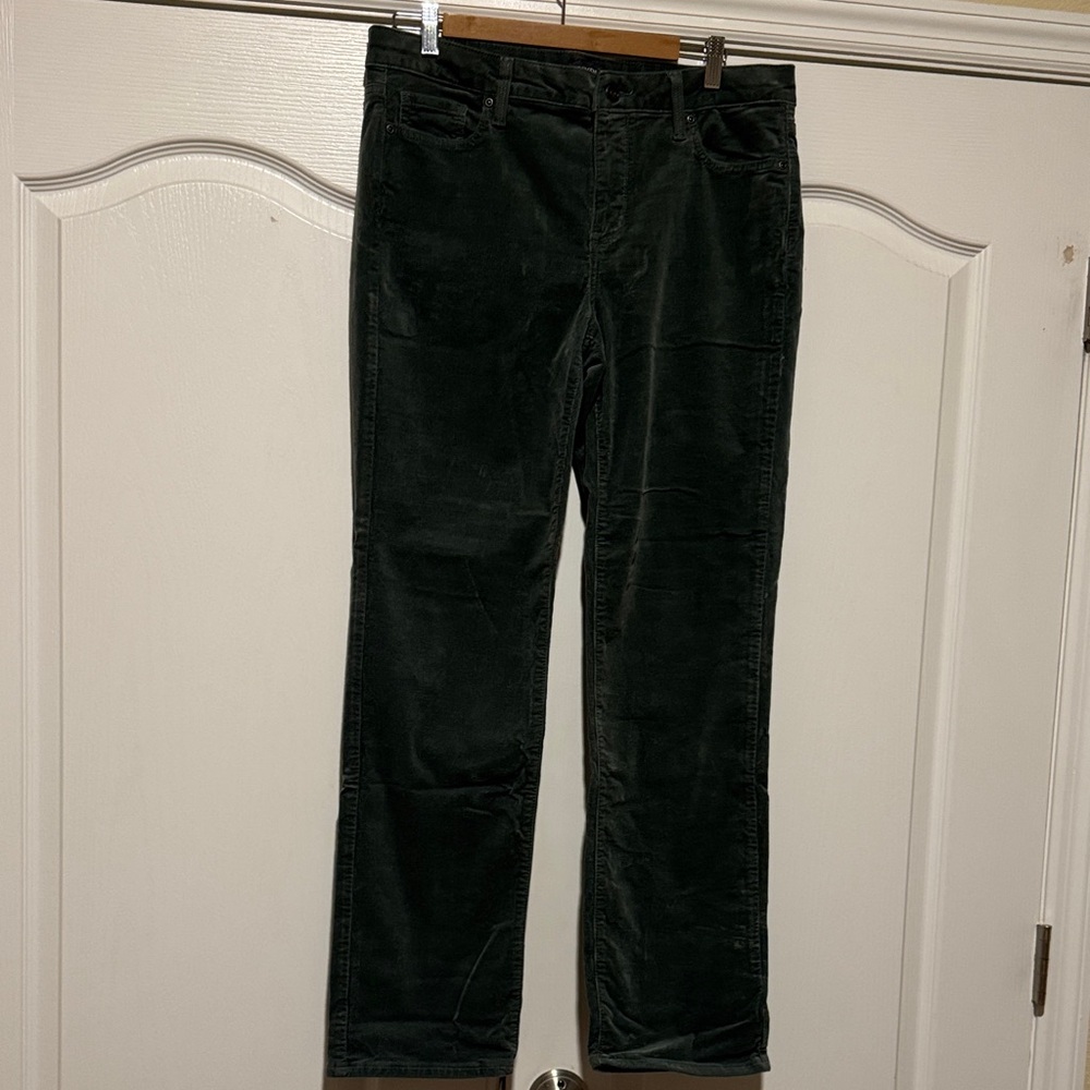 Women's Forest Green Corduroy Pants